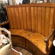 C19th Carved Settle