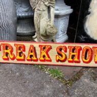 Freak Show Wooden Sign