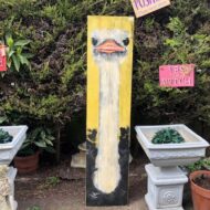 Ostrich Wooden Sign